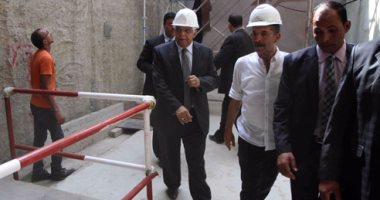 بالصور.. وزير النقل يشهد احتفالية وصول الحفار العملاق لمحطة مترو الألف مسكن