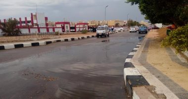 أمطار غزيزة تجبر الأهالى على إلتزام منازلهم بجنوب سيناء