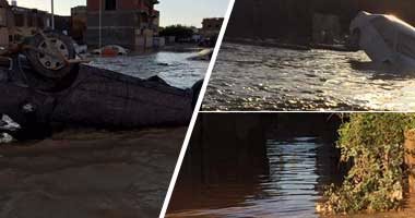 بالصور..رأس غارب تحت حصار السيول .. خسائر فادحة فى الأرواح والممتلكات ..مصرع 6 وغرق المنازل والمياه تجرف السيارات ..والجيش يدفع بسيارات شفط ..والأهالى:أغيثونا وقطع كافة الطرق المؤدية إلى المدينة
