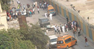 ننشر أول صور لموقع انفجار قنبلة استهدفت دورية أمنية بمنطقة جسر السويس