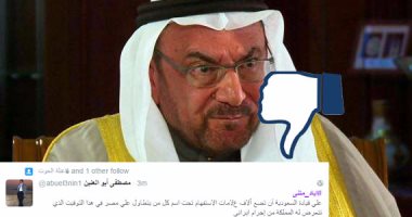 مغردون مصريون يلقنون وزيرا سعوديا درساً فى الأدب لتطاوله على السيسى 