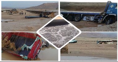 إنقاذ جميع العالقين بالسيول على طريق سوهاج.. ومحافظ قنا: 4 جثث و29 مصابا