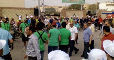 وصول محافظ المنوفية الاستاد الرياضى لبدء افتتاح مشروع النقل غير الآلى