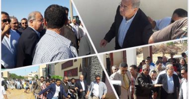 السيسى يتصل هاتفيا برئيس الوزراء للاطمئنان على متضررى سيول رأس غارب 