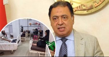 وزير الصحة يتفقد أعمال الانشاءات بمستشفى 15 مايو المركزى الجديد