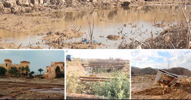بالفيديو والصور.. كارثة جديدة على أبواب جبل عتاقة بالسويس.. بدو العين السخنة: مجرى المياه مغلق بسبب الإهمال والأمطار تجمعت فى الوديان.. والسيول القادمة من الجبال لن تجد ممرا لها وستجتاح المنشآت