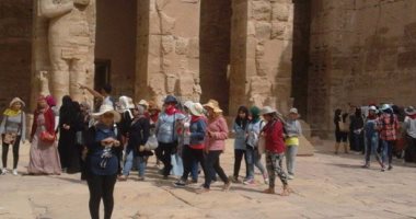 آثار الأقصر: 2250 سائحًا تحدوا دعوات التظاهر وزاروا معابد المحافظة الأثرية