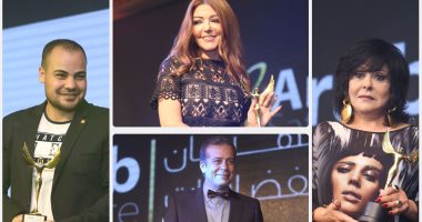 بالصور "اليوم السابع" و"النهار one" و"on E" يقتنصون جوائز "الفضائيات العربية".. الموقع الأول يفوز بجائزتين كأفضل مؤسسة إخبارية عربية.. وتكريم خاص من أكاديمية 6 أكتوبر.. ويوسف الشريف أحسن ممثل