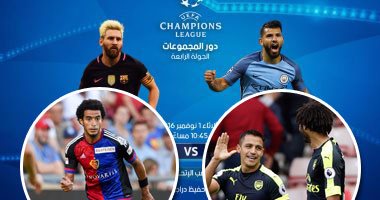 الصراع يتجدد بين برشلونة وجوارديولا بدورى الأبطال.. المان سيتى يسعى للثأر من رباعية الذهاب فى "كامب نو".. الننى يبحث عن إنجاز جديد فى بلغاريا.. وعمر جابر يحلم بالمشاركة أساسيًا أمام سان جيرمان