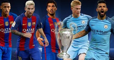 دورى الأبطال.. انطلاق المواجهة النارية بين برشلونة ومانشستر سيتى