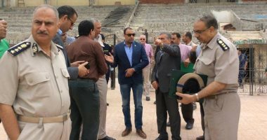 بالصور.. الأمن يعاين ملعب طنطا قبل الموافقة على تأمين لقاء غزل المحلة والصيد
