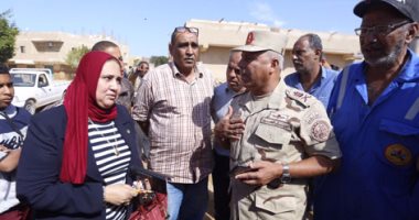 بالفيديو والصور.. كامل الوزير يرافق وفد البرلمان خلال تفقده مناطق السيول برأس غارب