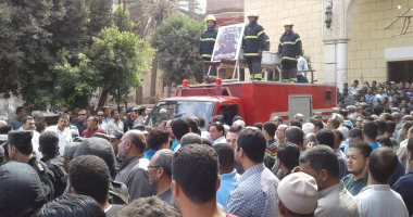 بالفيديو والصور .. جنازة عسكرية للشهيد المغاورى بمسقط رأسه فى الغربية