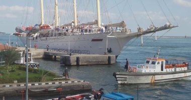 بالفيديو والصور.. وصول مركب "star clipper" السياحى لميناء بورسعيد الغربى