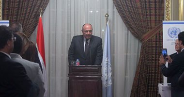 سامح شكرى: مصر تدعم جهود الأمم المتحدة فى دعم السلم والأمن الدوليين