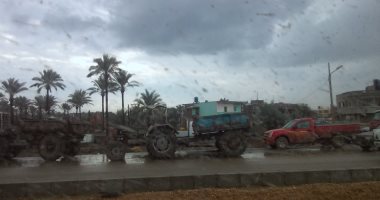 سقوط أمطار متوسطة على سواحل شمال سيناء