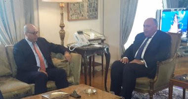 سامح شكرى: المصلحة الرئيسية لمصر  تتمثل فى دعم توافق الأطراف الليبية