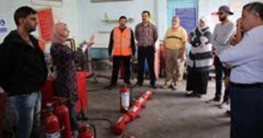السلامة والصحة المهنية بميناء دمياط تنفذ برنامج مكافحة الحريق
