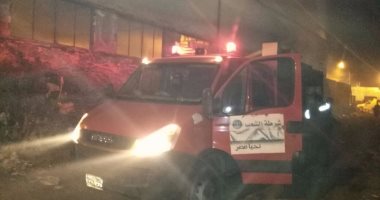 السيطرة على حريق اندلع فى مخزن قطع غيار سيارات بالحوامدية