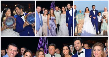 بالفيديو والصور.. الرداد وإيمى سمير غانم يحتفلان بزفافهما فى الجونة بحضور نجوم الفن.. دينا تحيى الحفل.. والعروسان يرقصان على الأغانى الشعبية.. وماجد المصرى وسمير صبرى يشاركان بالرقص على "بونبوناية"