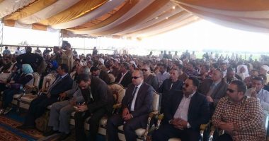 القبائل العربية تعلن تأييد السيسى فى مؤتمر حاشد بالمنيا بشعار "معا نحمى بلدنا"