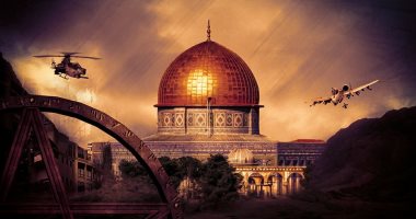 بالصور.. مواطن يشارك بتصميمات جرافيك تكشف عدوان الاحتلال الإسرائيلى