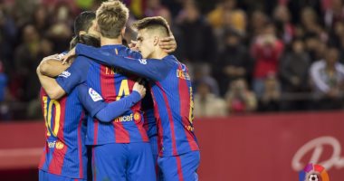 انطلاق مواجهة برشلونة ومالاجا فى الدورى الإسبانى