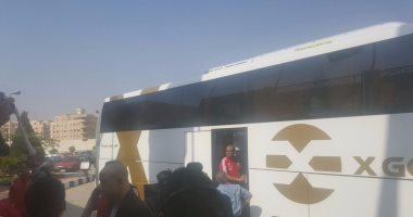 بالصور.. المنتخب يتوجه إلى الإسكندرية بـ15 لاعبا