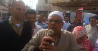 بالفيديو.. أهالى طنطا يحتفلون ويهتفون للسيسي ويرددون الله واكبر 
