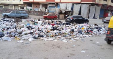 بالصور.. القمامة تحتل شارع المنشية فى الطالبية ومطالب بتوفير صناديق لجمعها