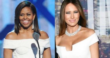 بالصور..فستان "off shoulder" يجعل ميشيل أوباما وميلانيا ترامب محط مقارنة