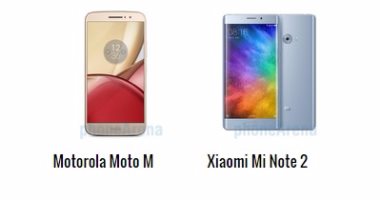بالمواصفات.. أبرز الفروق بين هاتفى Moto M وMi Note 2