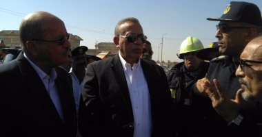 محافظ الجيزة يزور مصابى منزل أوسيم المنهار