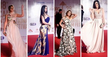 بالصور.. نجمات كسرن الحداد بالألوان فى افتتاح مهرجان القاهرة السينمائى 