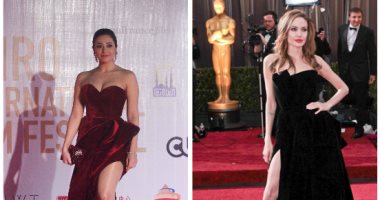 بالصور.. مريم حسن قلدت "أنجلينا جولى" حتى فى وقفتها على الـ Red carpet