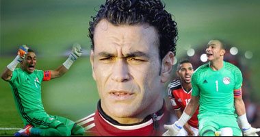عصام الحضرى يحرس مرمى المنتخب أمام مالى 