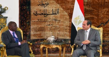 السيسى يتسلم رسالة نظيره الكينى ويؤكد على ضرورة التعاون بين دول أفريقيا