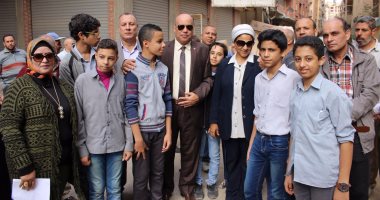 وكيل تعليم الغربية يتفقد حملة تجميل مدرسة سعد زغلول بطنطا