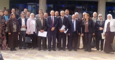 بالصور.. لجنة قطاع علوم الحاسبات والمعلومات فى زيارة لجامعة قناة السويس