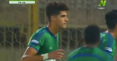 بالفيديو.. الشيخ يقود المقاصة للتقدم على المقاولون فى الشوط الأول