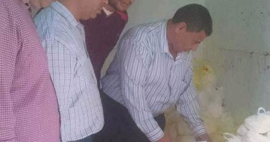 ضبط لحوم غير صالحة للاستهلاك الآدمى فى حملة تموينية بالجيزة
