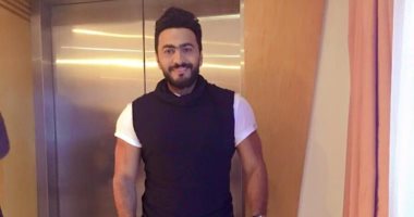 تامر حسنى إجازة 24 ساعة من تصوير "تصبح على خير" بسبب نزلة برد