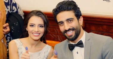 كارمن سليمان لزوجها: "ربنا يقدرنى وأقدر أسعدك.. بحبك"