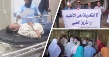 بالفيديو والصور.. معارك المواطنين والأطباء داخل مستشفيات السويس عرض مستمر.. 10حالات تعد على المستشفى العام فى شهرين.. نائب يطالب باستدعاء وزير الصحة.. ونقابة الأطباء: السويس منسية وطالبنا بتوفير تأمين