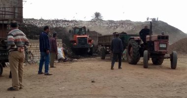 رفع 600 طن قمامة من مقلب بركة السبع بالمنوفية