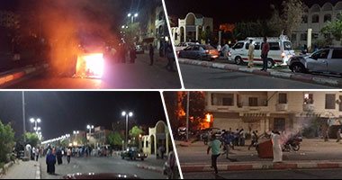 بالفيديو والصور.. "ليلة اعترضت فيها النوبة".. قطع 3 طرق وشريط السكة الحديد بأسوان.. وإصابة شخصين أثناء محاولة قطع الطريق الرابع.. و19 "ميكروباص" من 44 قرية للاعتراض على طرح أراضى "خور قندى" للاستثمار