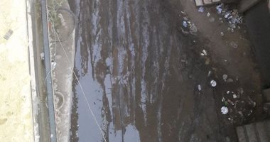 بالصور.. أهالى شارع النهضة بالمنيب يشكون من انتشار مياه الصرف الصحى