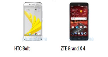 بالمواصفات.. أبرز الفروق بين هاتفى HTC Bolt وZTE Grand X 4