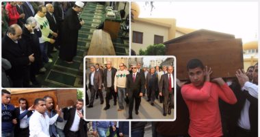 تشييع جثمان الفقيه الدستورى الدكتور يحيى الجمل من كلية الحقوق جامعة القاهرة