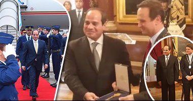 بالفيديو والصور.. البرتغال تهدى السيسى مفتاح مدينة لشبونة تقديرا للعلاقات التاريخية مع مصر.. السفراء العرب والأجانب يرحبون به.. والرئيس: البحارة البرتغاليون قاموا بدور محوري فى التقريب بين شعوب العالم